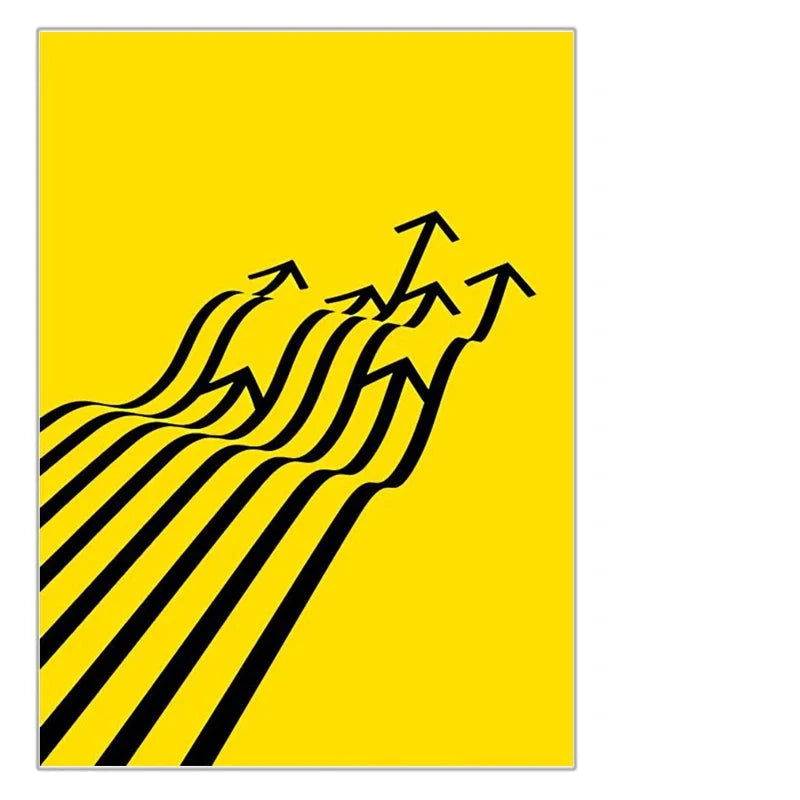 Let Your Light Shine Inspirational Quotes Wall Art Yellow Black Canvas Prints Daily Mantra Positivity Posters Pictures For Living Room Bedroom Study Room Art Decor