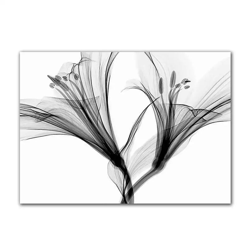 Life Is Beautiful Black & White Minimalist Floral Wall Art Canvas Prints Modern Botanical Gallery Wall Art Inspirational Posters For Simple Living