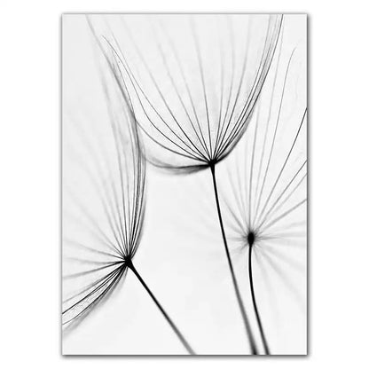 Life Is Beautiful Black & White Minimalist Floral Wall Art Canvas Prints Modern Botanical Gallery Wall Art Inspirational Posters For Simple Living