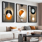 Light Luxury Abstract Celestial Geometry Wall Art Fine Art Canvas Prints Modern Aesthetics Pictures For Living Room Dining Room Home Office Decor