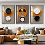 Light Luxury Abstract Celestial Geometry Wall Art Fine Art Canvas Prints Modern Aesthetics Pictures For Living Room Dining Room Home Office Decor