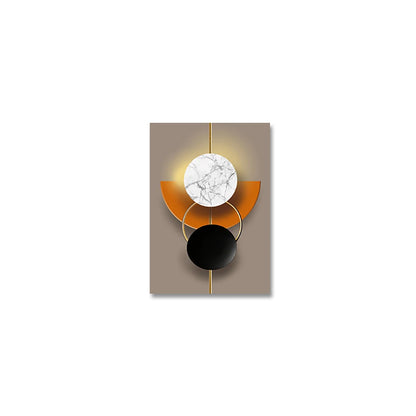 Light Luxury Abstract Celestial Geometry Wall Art Fine Art Canvas Prints Modern Aesthetics Pictures For Living Room Dining Room Home Office Decor