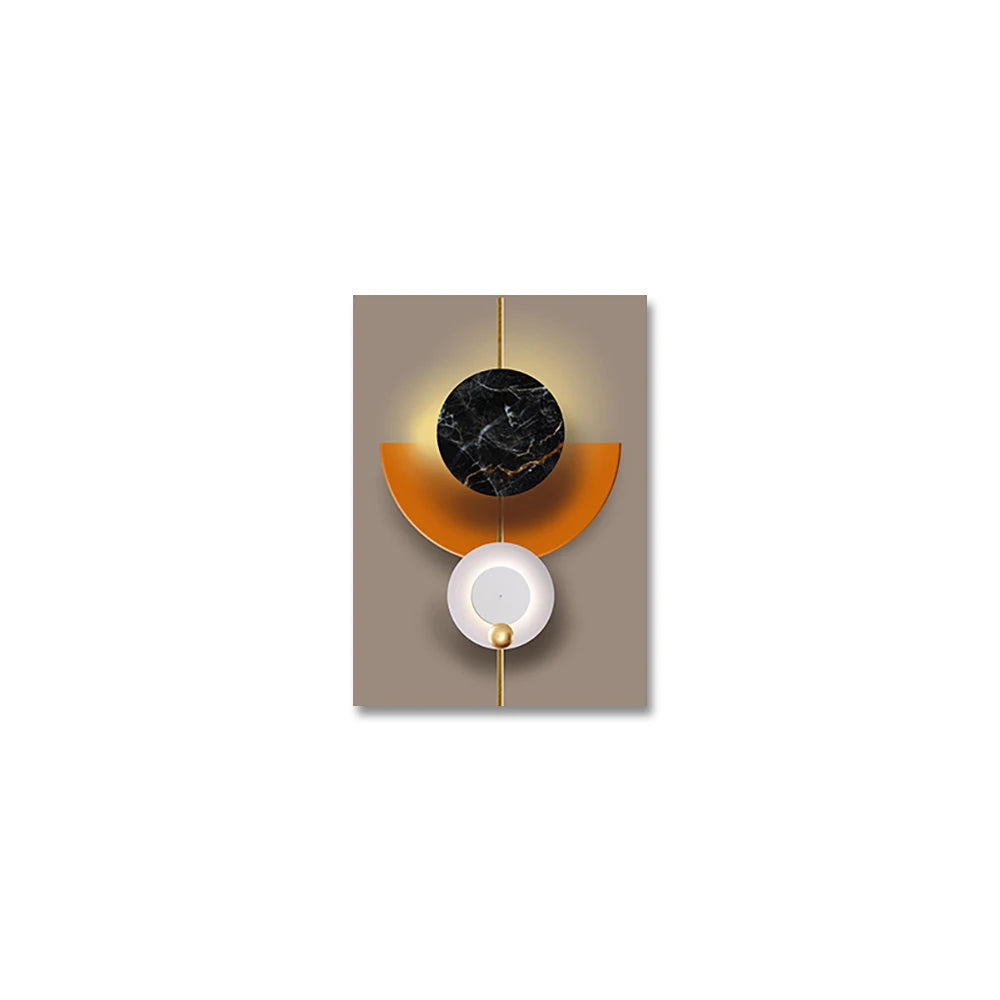 Light Luxury Abstract Celestial Geometry Wall Art Fine Art Canvas Prints Modern Aesthetics Pictures For Living Room Dining Room Home Office Decor