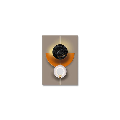 Light Luxury Abstract Celestial Geometry Wall Art Fine Art Canvas Prints Modern Aesthetics Pictures For Living Room Dining Room Home Office Decor