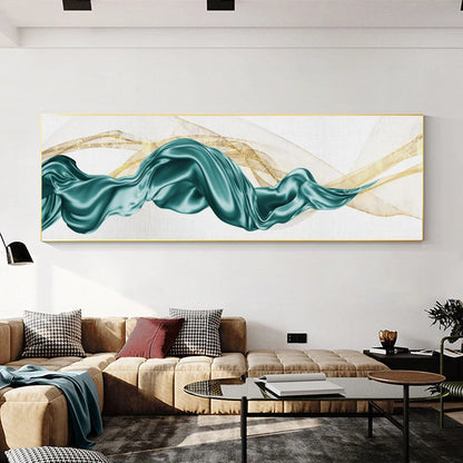Light Luxury Flowing Abstract Ribbon Wall Art Fine Art Canvas Prints Wide Format Picture For Above The Bed Pictures For Above The Sofa