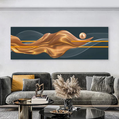 Light Luxury Flowing Abstract Ribbon Wall Art Fine Art Canvas Prints Wide Format Picture For Above The Bed Pictures For Above The Sofa