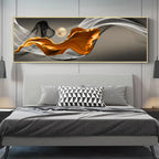 Light Luxury Flowing Abstract Ribbon Wall Art Fine Art Canvas Prints Wide Format Picture For Above The Bed Pictures For Above The Sofa