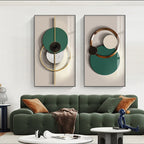 Light Luxury Modern Aesthetics Sun & Moon Wall Art Fine Art Canvas Prints Pictures For Living Room Dining Room Home Office Interior Decor 2024