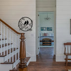 Love Birds On A Branch Metal Wall Art 3D Sculptured Iron Craft Bird Silhouette Wall Decor For Living Room Dining Room Garden Creative Nordic Home Decor