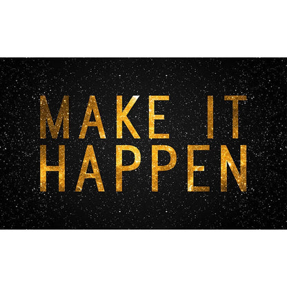 Make It Happen Hustle Quotes Posters Wall Art Fine Art Canvas Prints Inspirational Motivation Art For Home/Office Success Wall Art Decor 2025 01