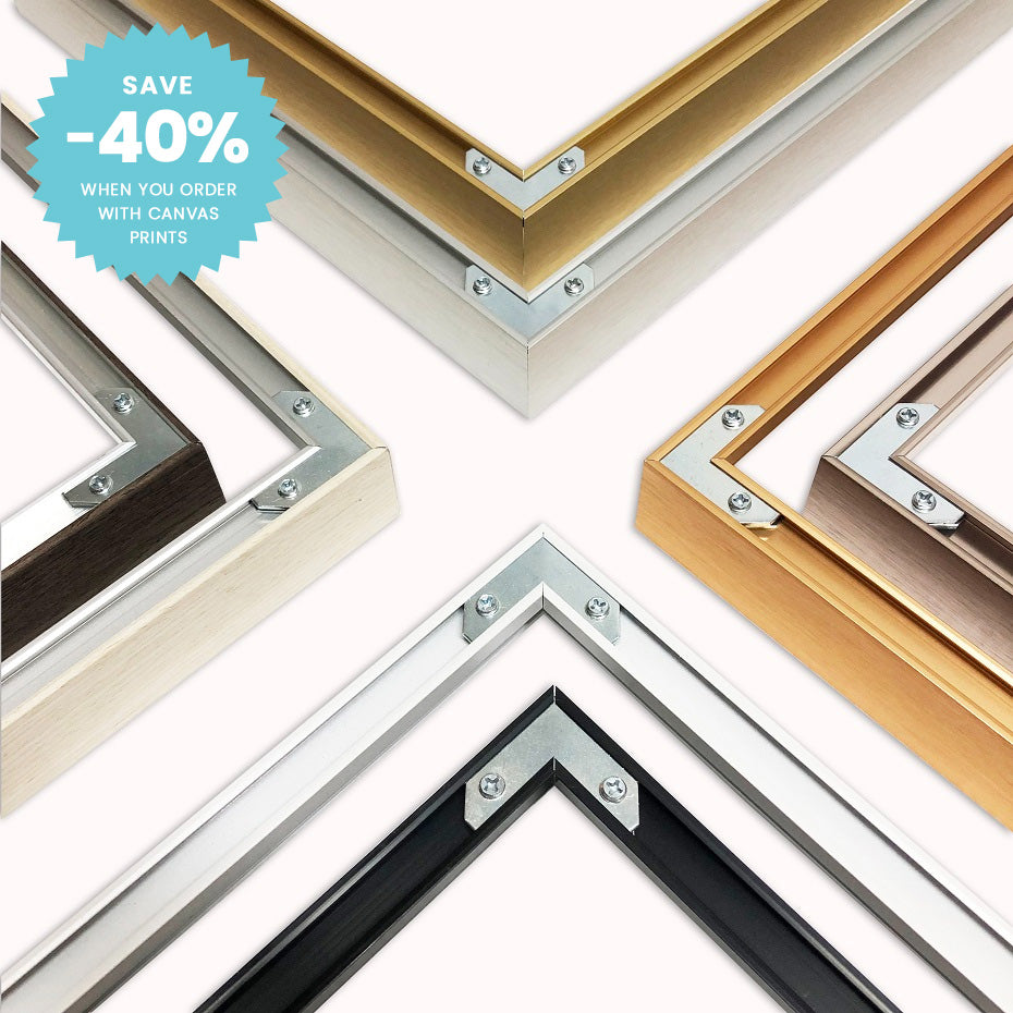 Frames for Canvas Prints - Wood & Metal Frames in Black, Gold, Silver ...