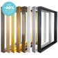Metal Picture Frame Brushed Black Frosted White Brushed Gold Titanium Silver With Wood Inner Frame Sizes 20x30cm to 60x90cm