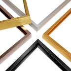 Metal Picture Frame Brushed Gold Silver Black Big Sizes 70x100, 60x90, 50x70 etc For Framing Canvas Prints - Brushed Gold, Purple Gold, Titanium Gold, Brushed Black, Brushed Silver, Aluminium Frame Kits Complete With Wooden Inner Frame 2025