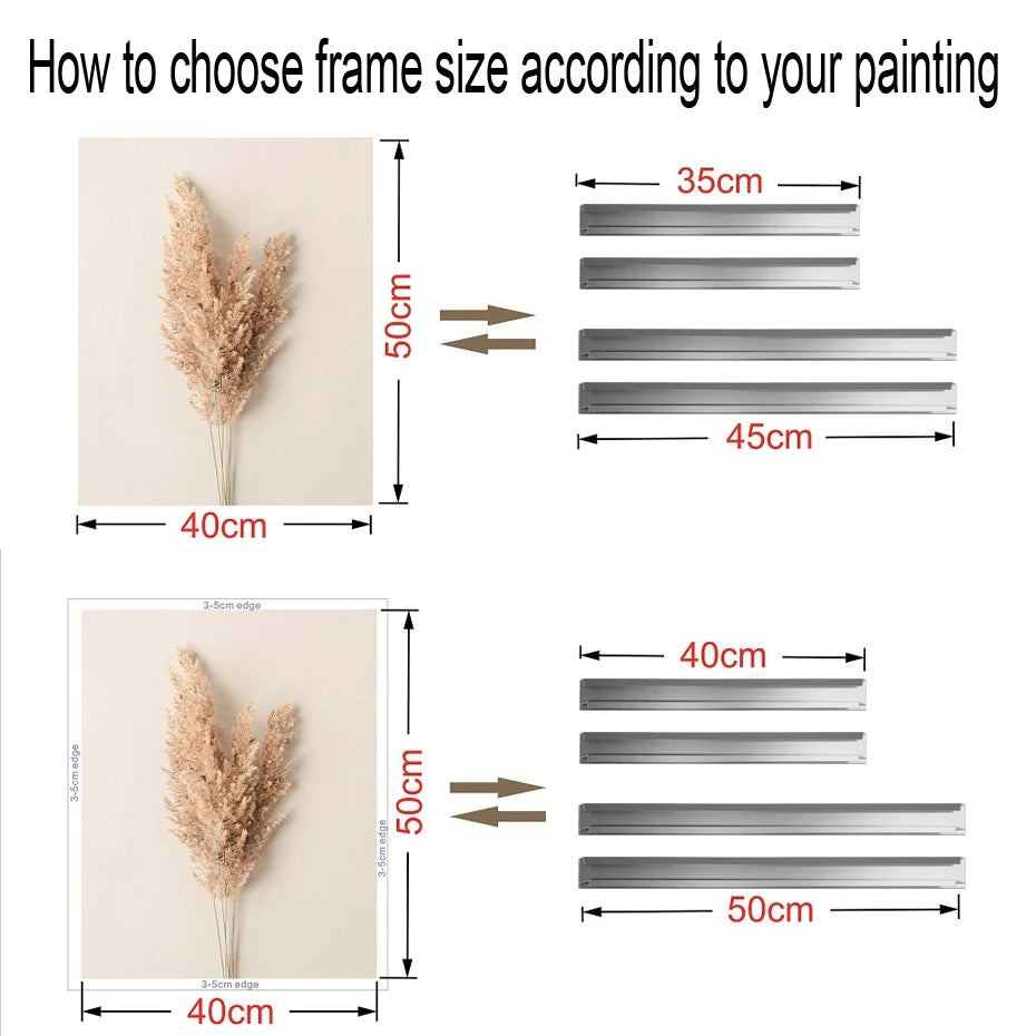 Metal Picture Frame Brushed Gold Silver Black Big Sizes 70x100, 60x90, 50x70 etc For Framing Canvas Prints - Brushed Gold, Purple Gold, Titanium Gold, Brushed Black, Brushed Silver, Aluminium Frame Kits Complete With Wooden Inner Frame 2025