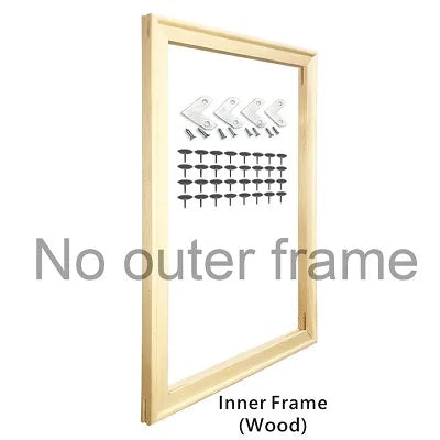 Metal Picture Frame Brushed Gold Silver Black Big Sizes 70x100, 60x90, 50x70 etc For Framing Canvas Prints - Brushed Gold, Purple Gold, Titanium Gold, Brushed Black, Brushed Silver, Aluminium Frame Kits Complete With Wooden Inner Frame 2025