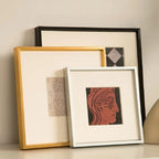 Metal Picture Frame Brushed Gold Silver Black 50x70, 60x90, 70x100cm etc, For Framing Canvas Prints - Brushed Gold, Purple Gold, Titanium Gold, Brushed Black, Brushed Silver, Aluminium Frame Kits Complete With Wooden Inner Frame