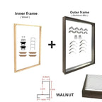Metal Picture Framing Kit in Gold Silver Black Multiple Sizes 20x30cm - 100x150cm Frames For Canvas Prints - Matte Black, Titanium Gold, Teak Effect etc Aluminium Frame Kits With Wooden Inner Frame