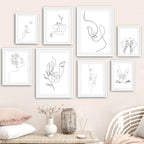 Minimalist Abstract Beauty Figure Art Line Art Fine Art Canvas Prints Pictures For Living Room Bedroom Salon Art Decor