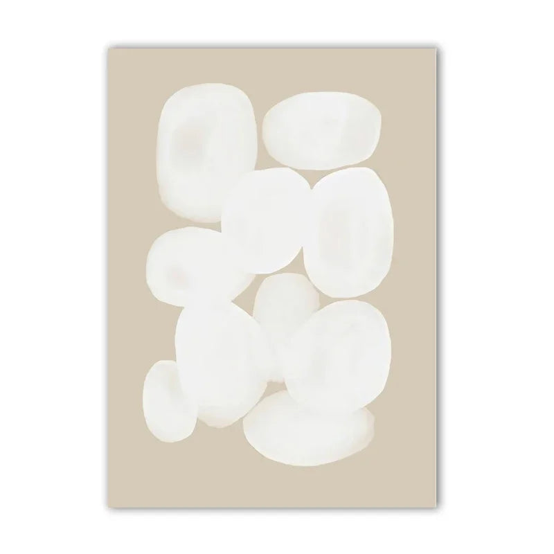 Minimalist Abstract Beige Gray Gallery Wall Art Fine Art Canvas Prints Pictures For Living Room Bedroom Scandinavian Inspired Home Decor