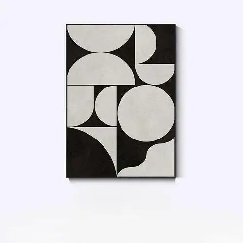 Abstract geometric design on a black background