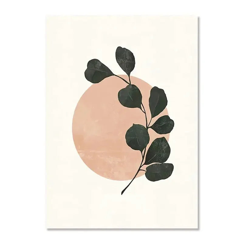 Minimalist Abstract Botanical Still Life Wall Art Fine Art Canvas Prints Simple Gallery Wall Pictures For Living Room Bedroom Art Decor