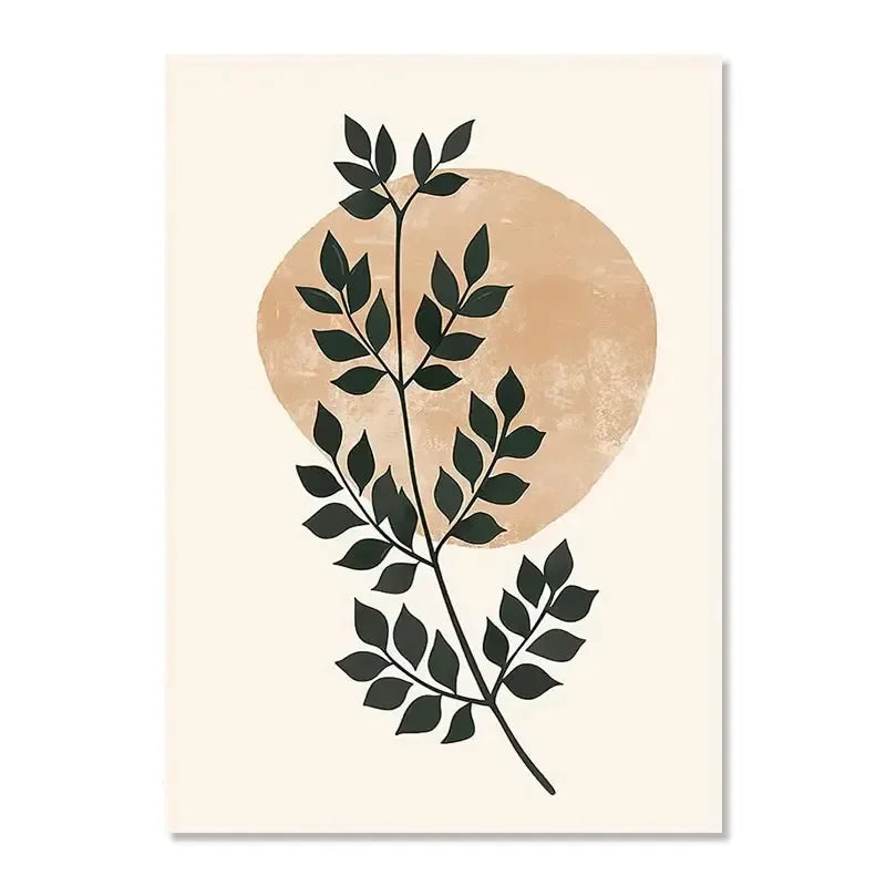 Minimalist Abstract Botanical Still Life Wall Art Fine Art Canvas Prints Simple Gallery Wall Pictures For Living Room Bedroom Art Decor