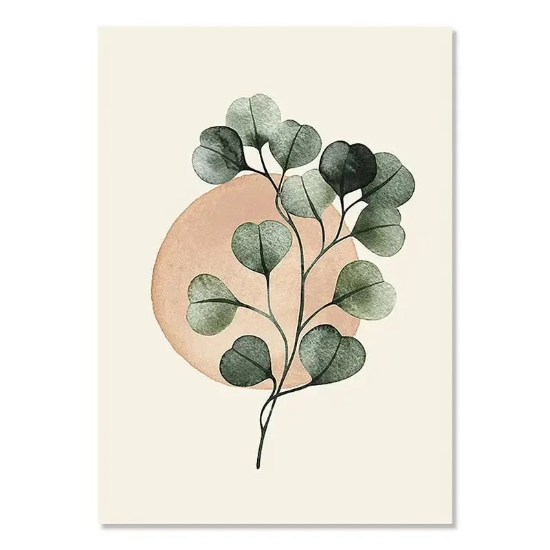 Minimalist Abstract Botanical Still Life Wall Art Fine Art Canvas Prints Simple Gallery Wall Pictures For Living Room Bedroom Art Decor