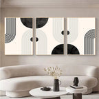 Minimalist Abstract Geometric Line Art Fine Art Canvas Prints Pictures For Modern Apartment Living Room Dining Room Home Office Art Decor 2025