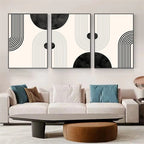 Minimalist Abstract Geometric Line Art Fine Art Canvas Prints Pictures For Modern Apartment Living Room Dining Room Home Office Art Decor 2025