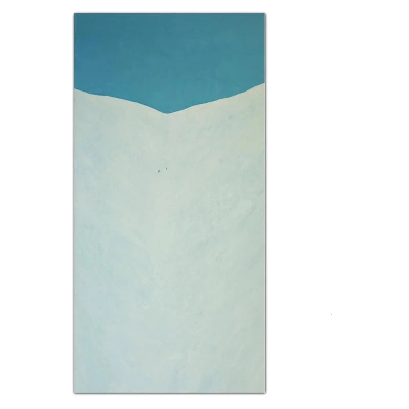 Minimalist Abstract Landscape Wall Art Fine Art Canvas Prints Colorful Vertical Format Pictures For Living Room Foyer Reception Room Contemporary Art Decor