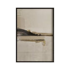 Minimalist Abstract Landscape Wall Art Neutral Colors Fine Art Canvas Prints Beige/Black Pictures For Living Room, Bedroom, Art For Contemporary Interiors