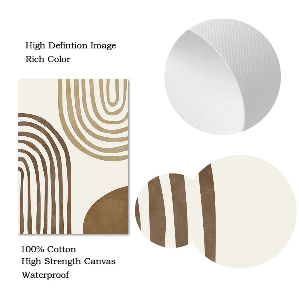 Minimalist Abstract Mindfulness Quotes Wall Art Fine Art Canvas Prints Neutral Toned Artworks For Living Room Gallery Wall Home Decor