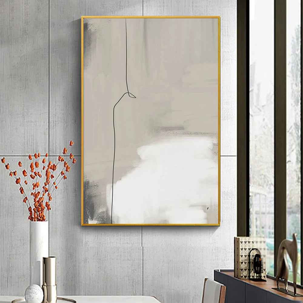 Minimalist Abstract Neutral Colors Wall Art Fine Art Canvas Prints Pictures For Modern Apartment Living Room Bedroom Art For Contemporary Interiors 2025