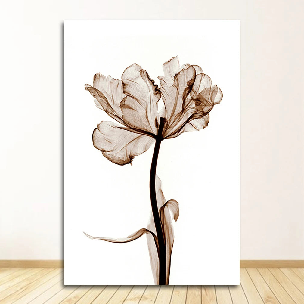 Minimalist Abstract Simple Floral Wall Art Fine Art Canvas Prints Pictures For Living Room Dining Room Modern Bedroom Art Decor 2025