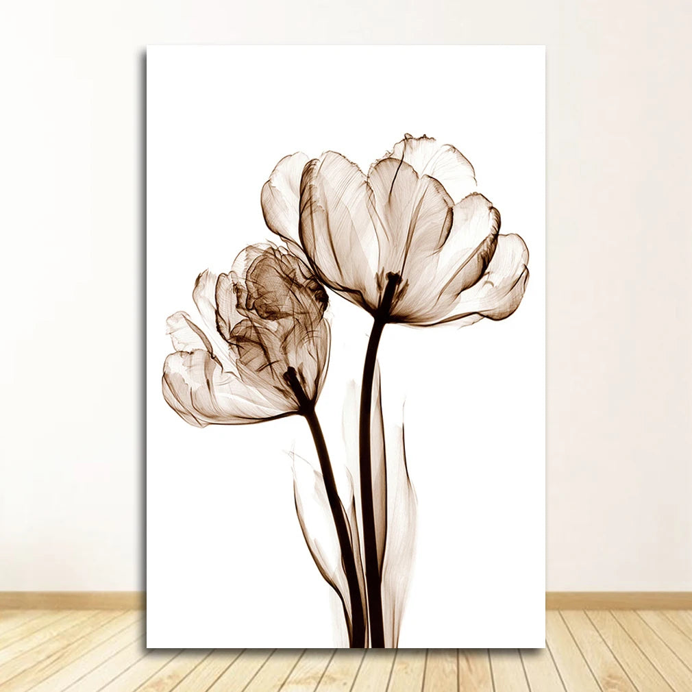 Minimalist Abstract Simple Floral Wall Art Fine Art Canvas Prints Pictures For Living Room Dining Room Modern Bedroom Art Decor 2025 b