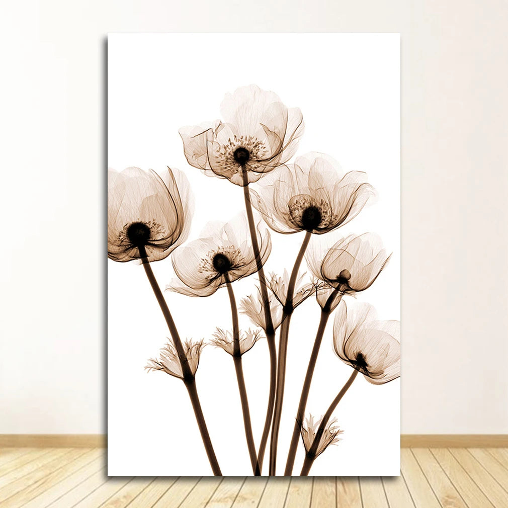 Minimalist Abstract Simple Floral Wall Art Fine Art Canvas Prints Pictures For Living Room Dining Room Modern Bedroom Art Decor 2025