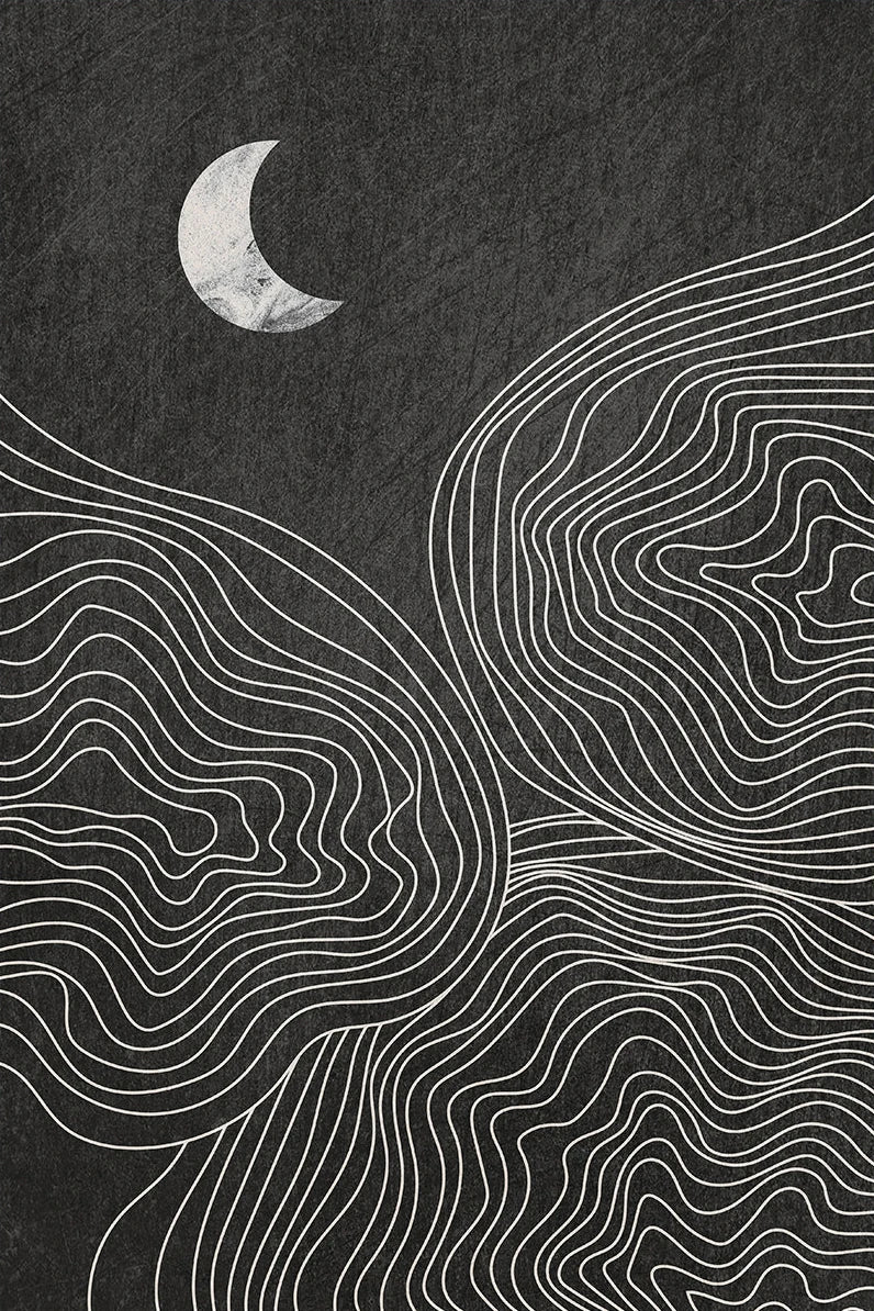 Minimalist Abstract Sun Moon Wall Art Fine Art Canvas Prints Neutral Color Pictures For Modern Apartment Living Room Bedroom Art Decor