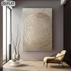 Minimalist Abstract Tree Rings Wall Art Fine Art Canvas Print Neutral Tones Artwork For Modern Apartment Living Room Foyer Art Decor