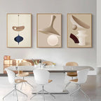 Minimalist Beige Abstract Architectural Wall Art Fine Art Canvas Prints Pictures For Living Room Dining Room Art For Contemporary Interiors 2025