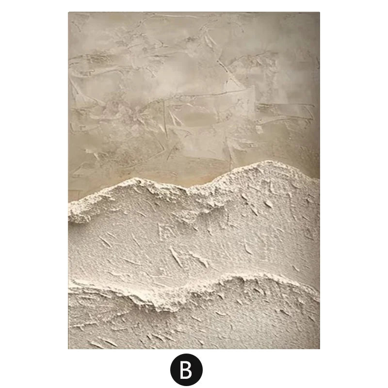 Textured beige wall paper with a mountain-like design on a white background