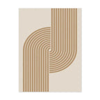 Beige and brown abstract design on a beige background