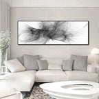 Minimalist Black White Abstract Wall Art Fine Art Canvas Prints Modern Wide Format Pictures For Above The Sofa Art For Above The Bed
