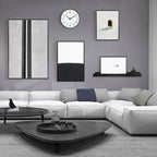 Minimalist Black White Architectural Abstract Wall Art Fine Art Canvas Prints Pictures For Modern Apartment Living Room Art For Contemporary Home Decor