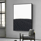 Minimalist Black White Architectural Abstract Wall Art Fine Art Canvas Prints Pictures For Modern Apartment Living Room Art For Contemporary Home Decor