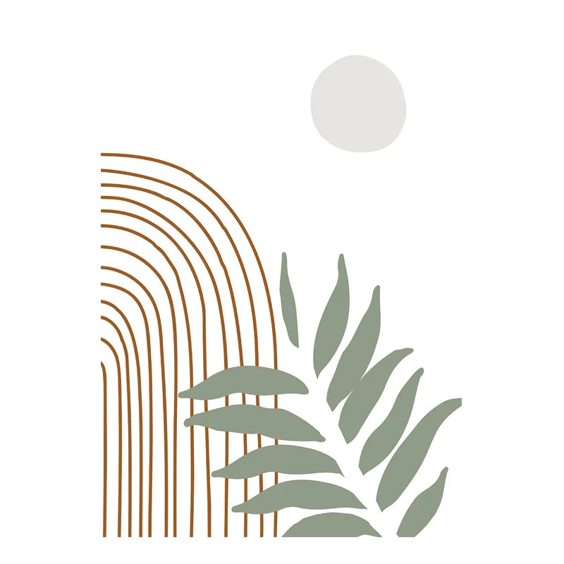 Minimalist Bohemian Botanical Wall Art Fine Art Canvas Prints Neutral Color Gallery Wall Pictures For Living Room 2024