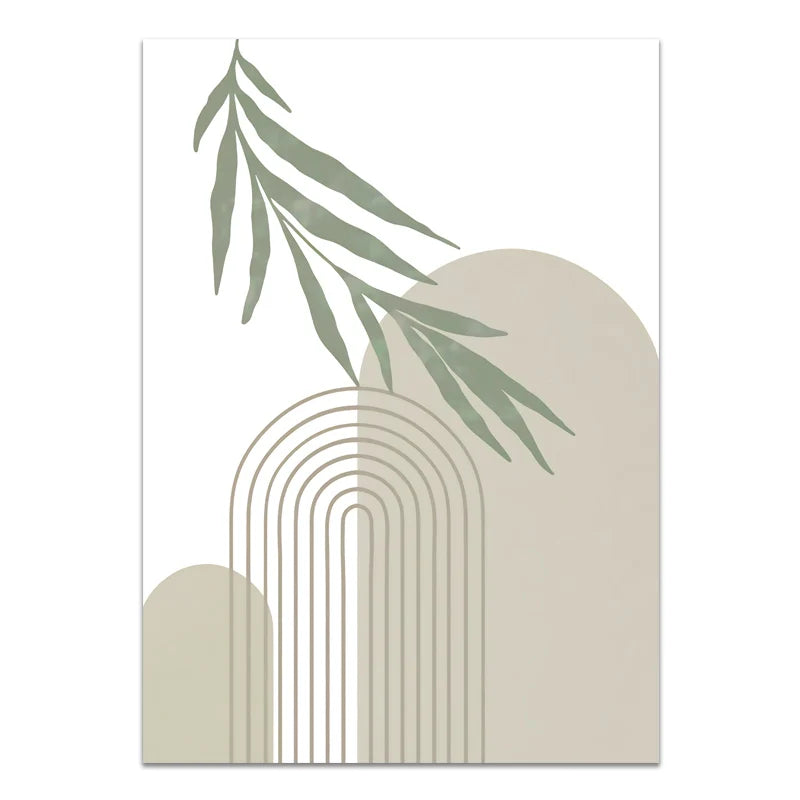 Minimalist Bohemian Botanical Wall Art Fine Art Canvas Prints Neutral Color Gallery Wall Pictures For Living Room 2024