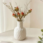 Minimalist Ceramic Nordic Vase Modern Abstract Design Porcelain Hollow Vase For Contemporary Living Room Creative Floral Displays