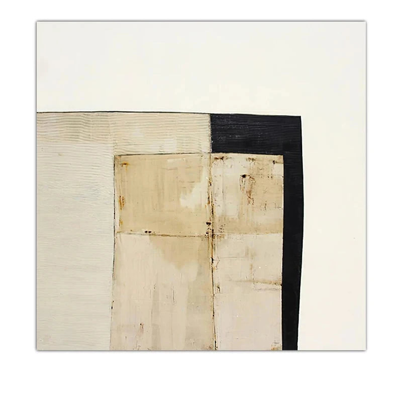 Minimalist Color Blocks Abstract Wall Art Fine Art Canvas Prints Square Format Pictures For Living Room Contemporary Scandinavian Home Decor