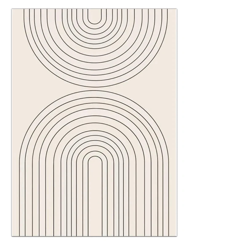 Minimalist Geometric Sun Moon Wall Art Fine Art Canvas Prints Modern Abstract Poster Pictures For Living Room Dining Room Art Decoration