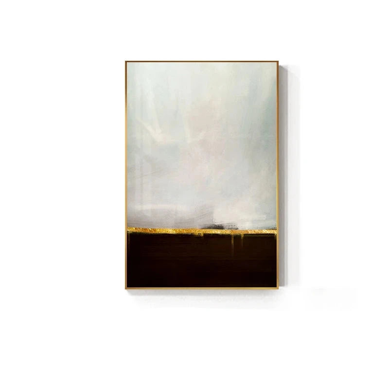 Minimalist Grey Blue Color Block Abstract Wall Art Fine Art Canvas Prints Posters Pictures For Modern Living Room Contemporary Home Decor 2024